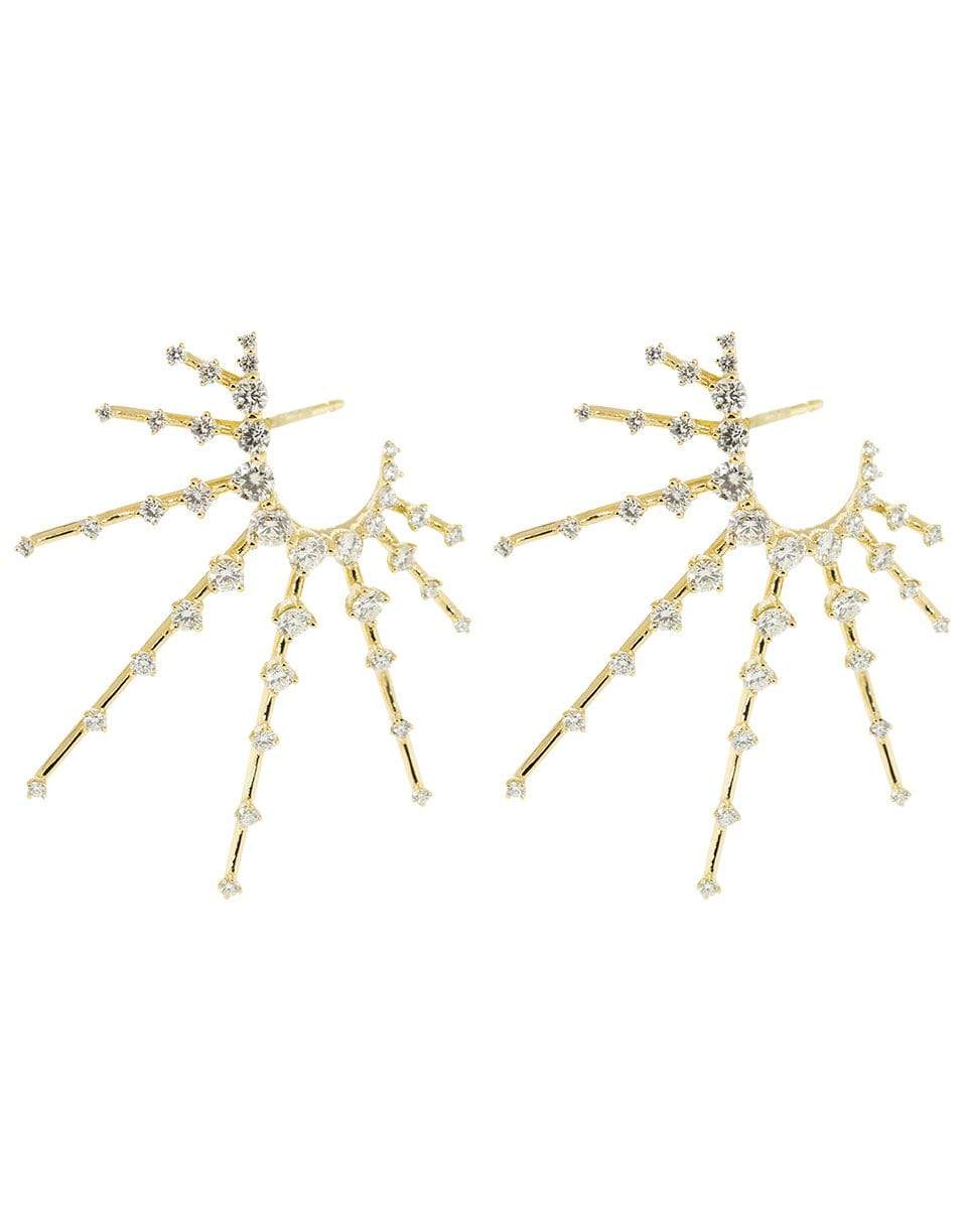 FERNANDO JORGE-Diamond Radiant Earrings-YELLOW GOLD
