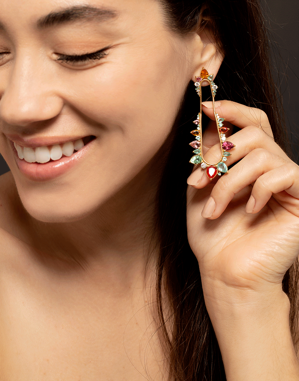 FERNANDO JORGE-Electric Shock Earrings-YELLOW GOLD