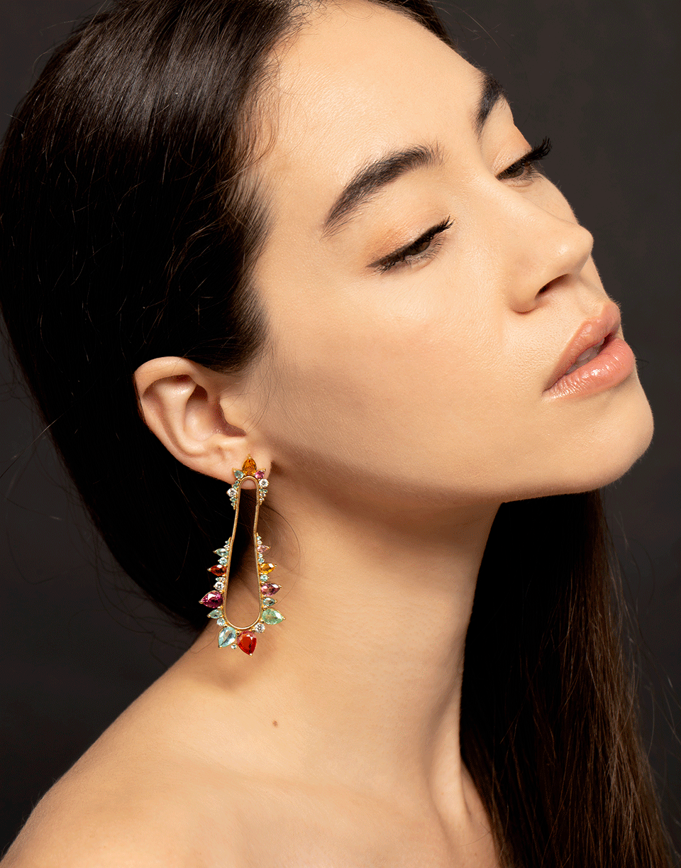 FERNANDO JORGE-Electric Shock Earrings-YELLOW GOLD