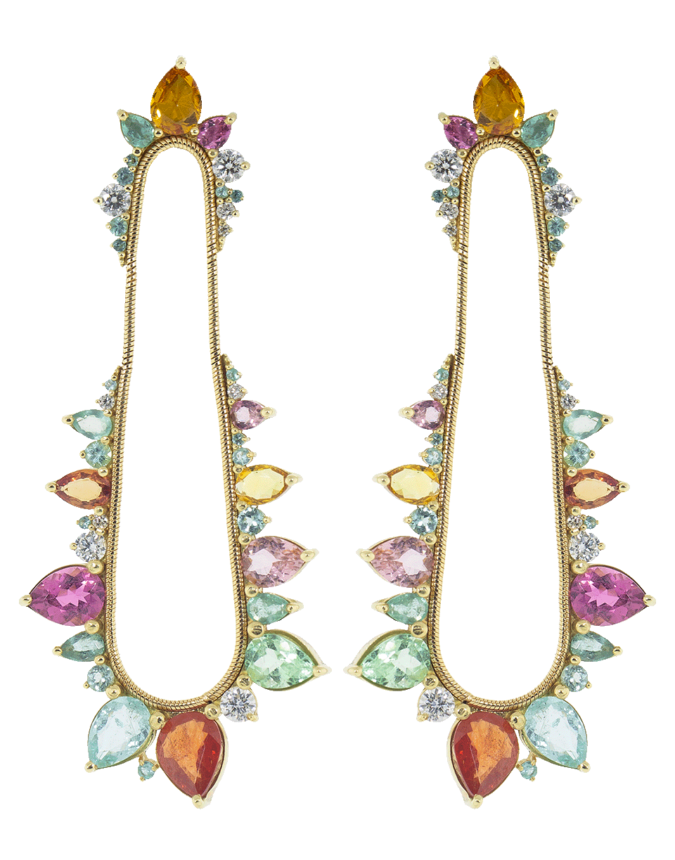 FERNANDO JORGE-Electric Shock Earrings-YELLOW GOLD