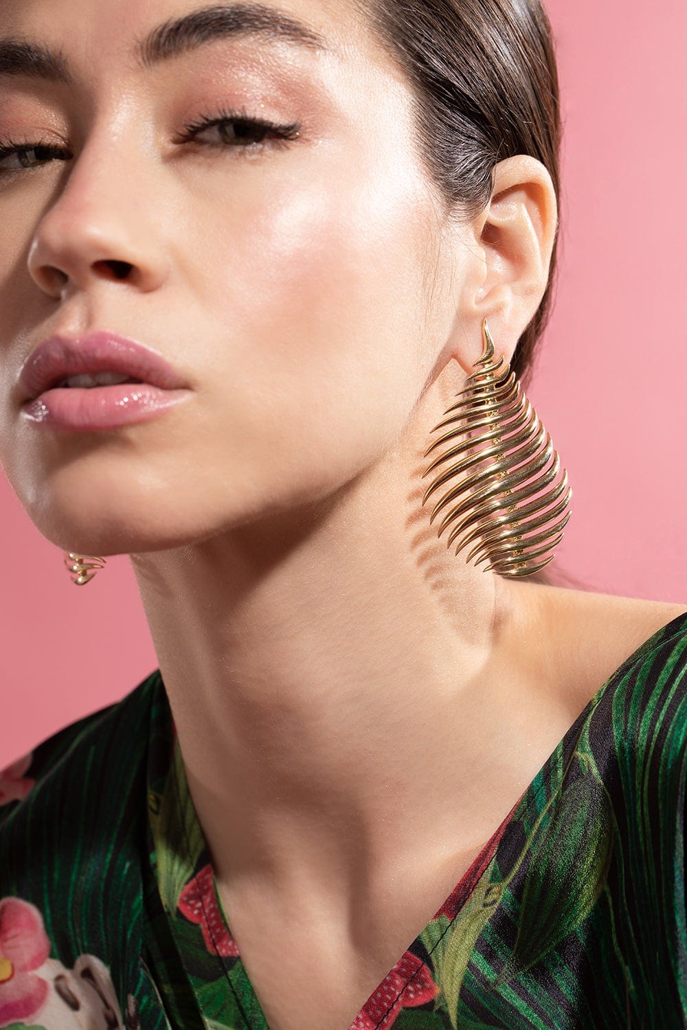 FERNANDO JORGE-Flame Earrings-YELLOW GOLD