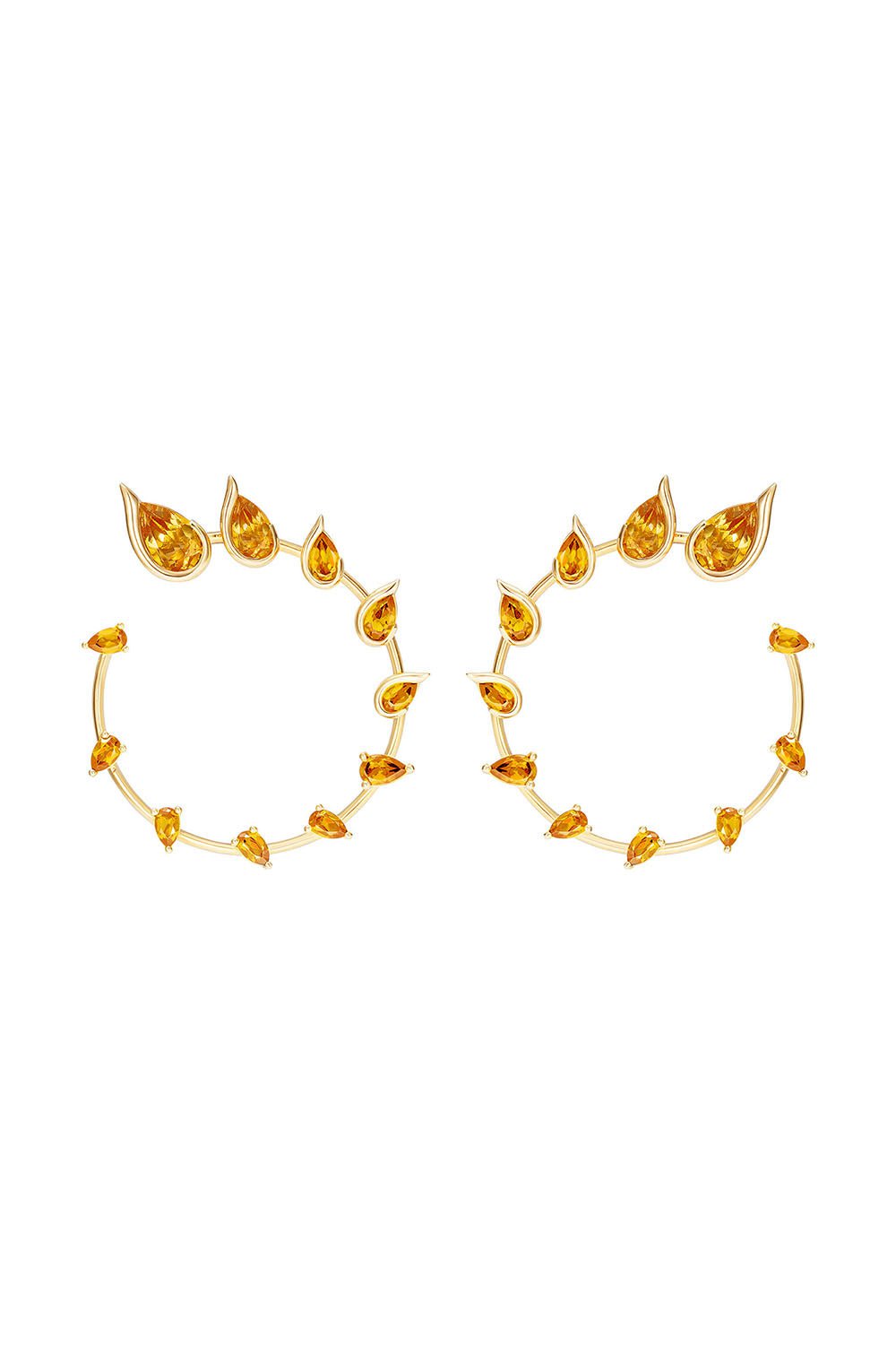 FERNANDO JORGE-Flicker Circle Earrings-YELLOW GOLD