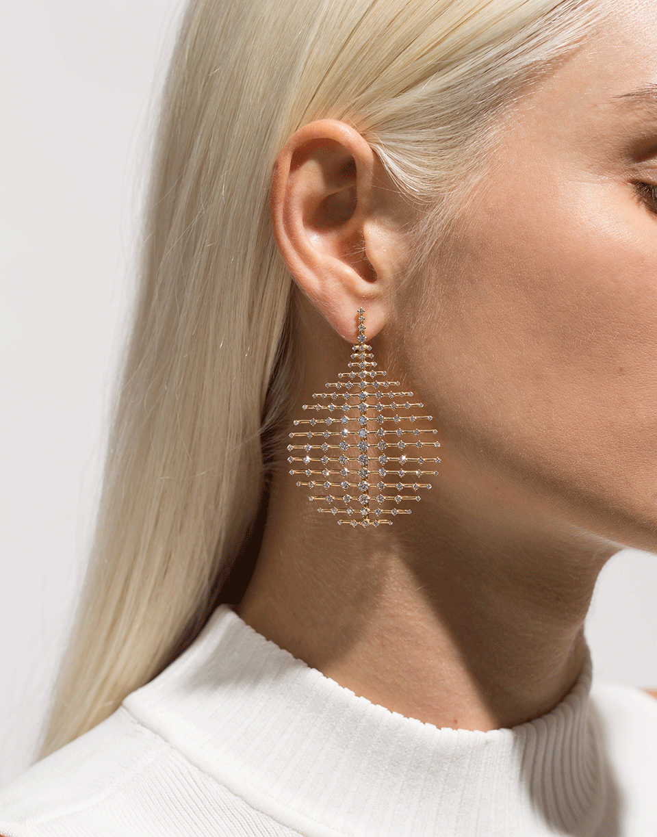 FERNANDO JORGE-Medium Disco Diamond Earrings-YELLOW GOLD