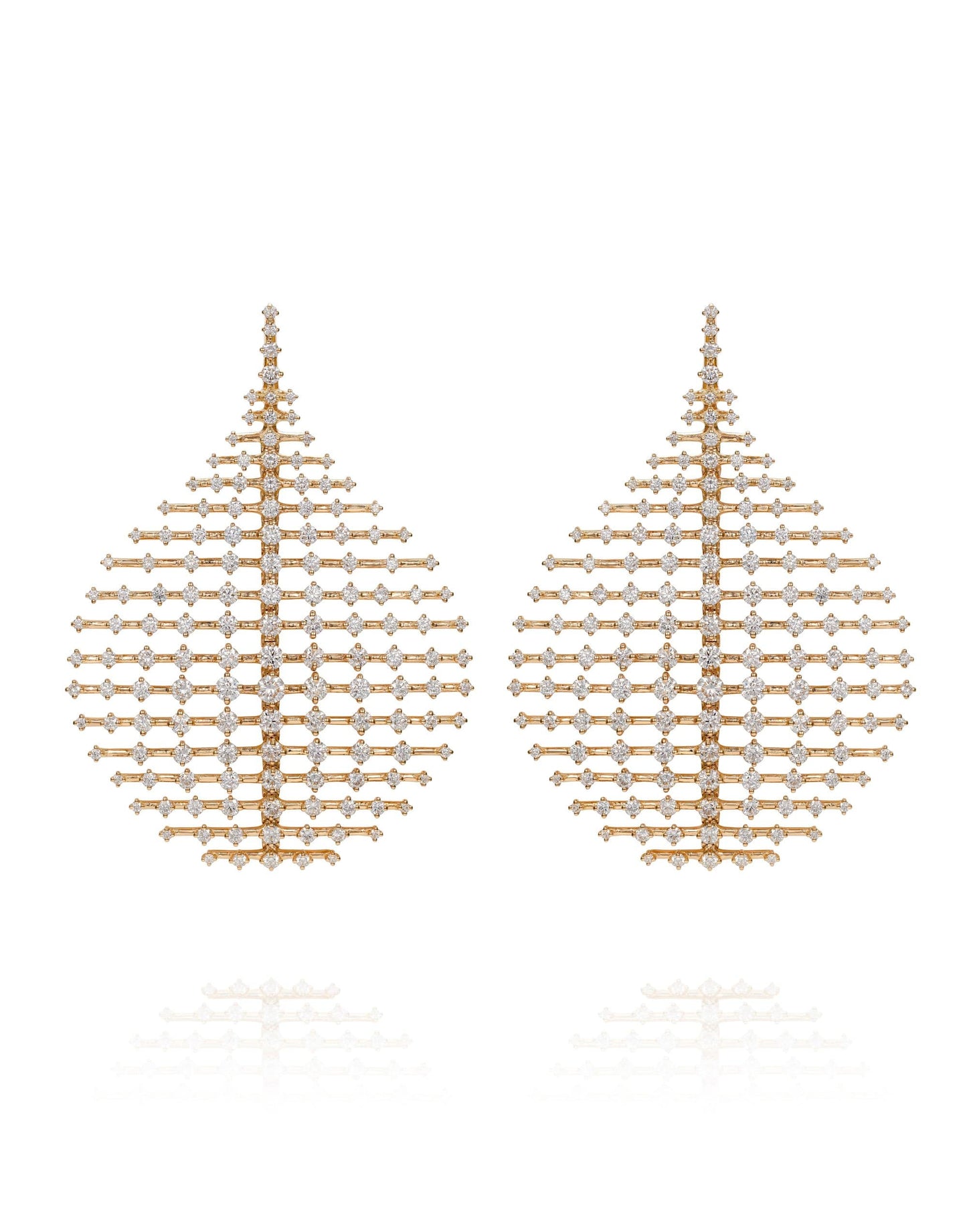 FERNANDO JORGE-Medium Disco Diamond Earrings-YELLOW GOLD