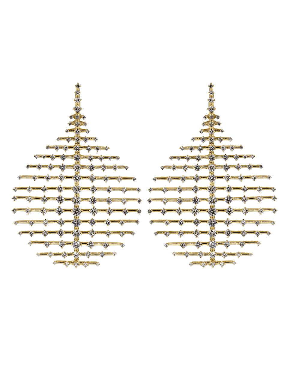 FERNANDO JORGE-Medium Disco Diamond Earrings-YELLOW GOLD