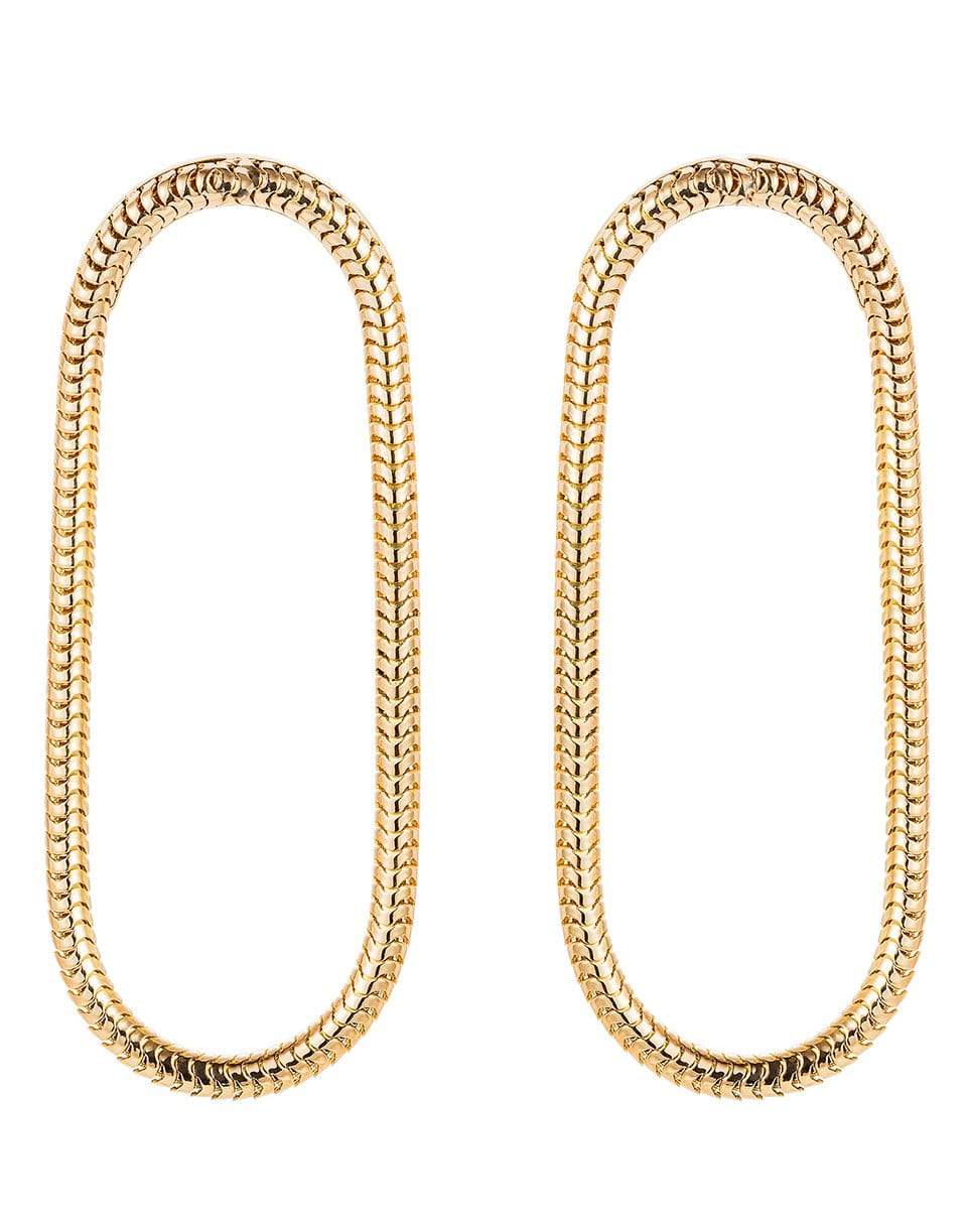 FERNANDO JORGE-Single Chain Medium Earrings-YELLOW GOLD