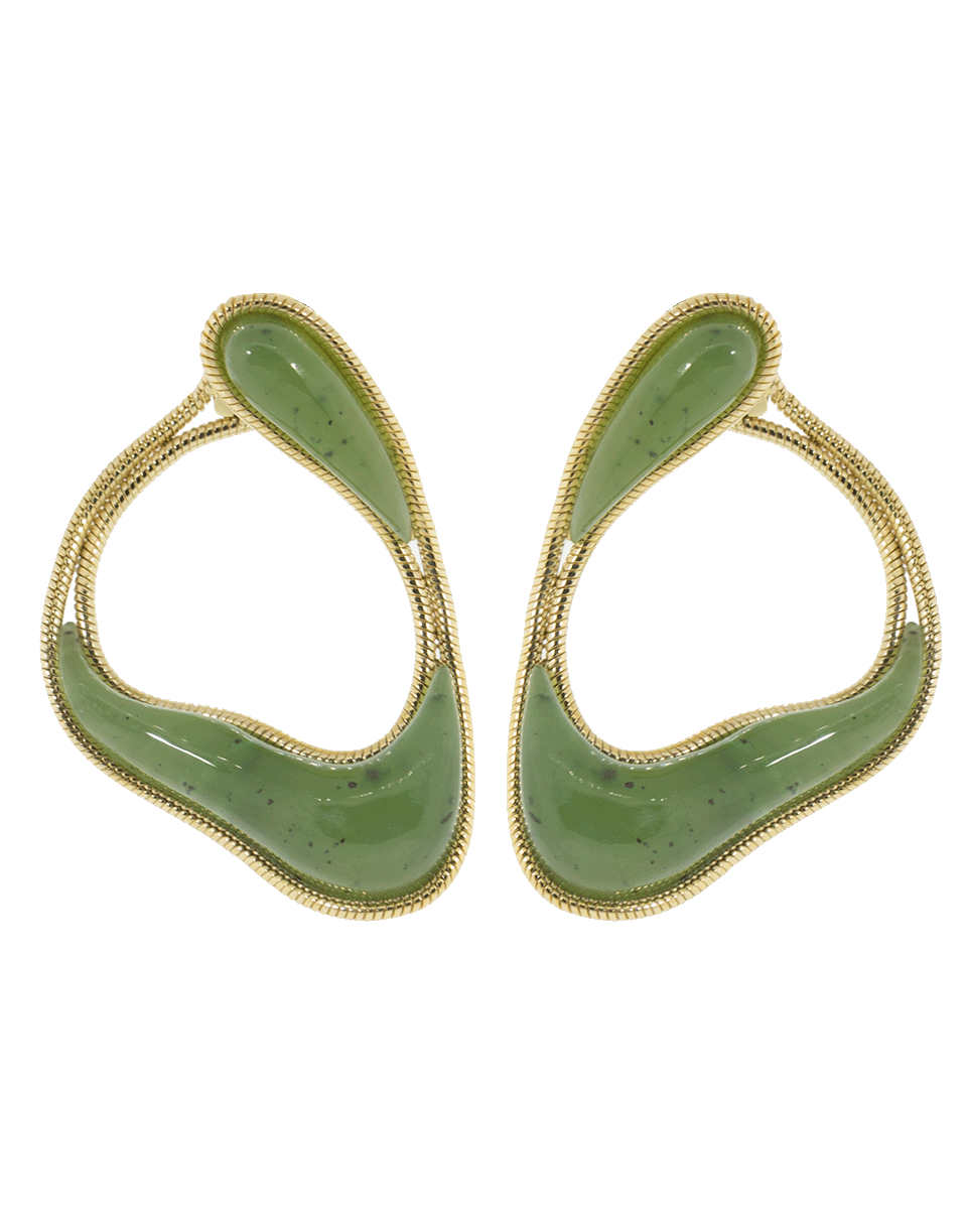 FERNANDO JORGE-Stream Loop Earrings-YELLOW GOLD