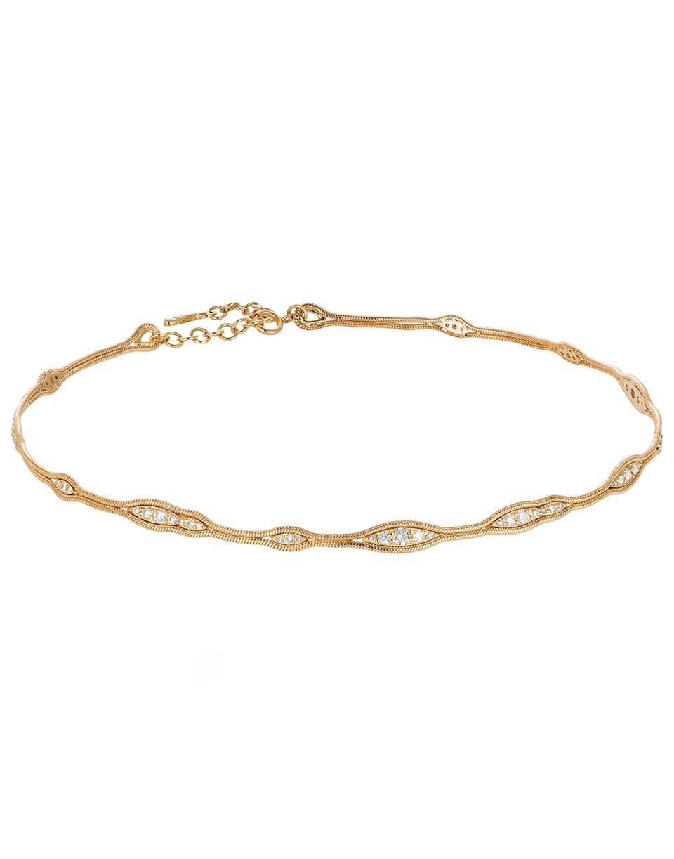 FERNANDO JORGE-Fluid Diamonds Choker-YELLOW GOLD