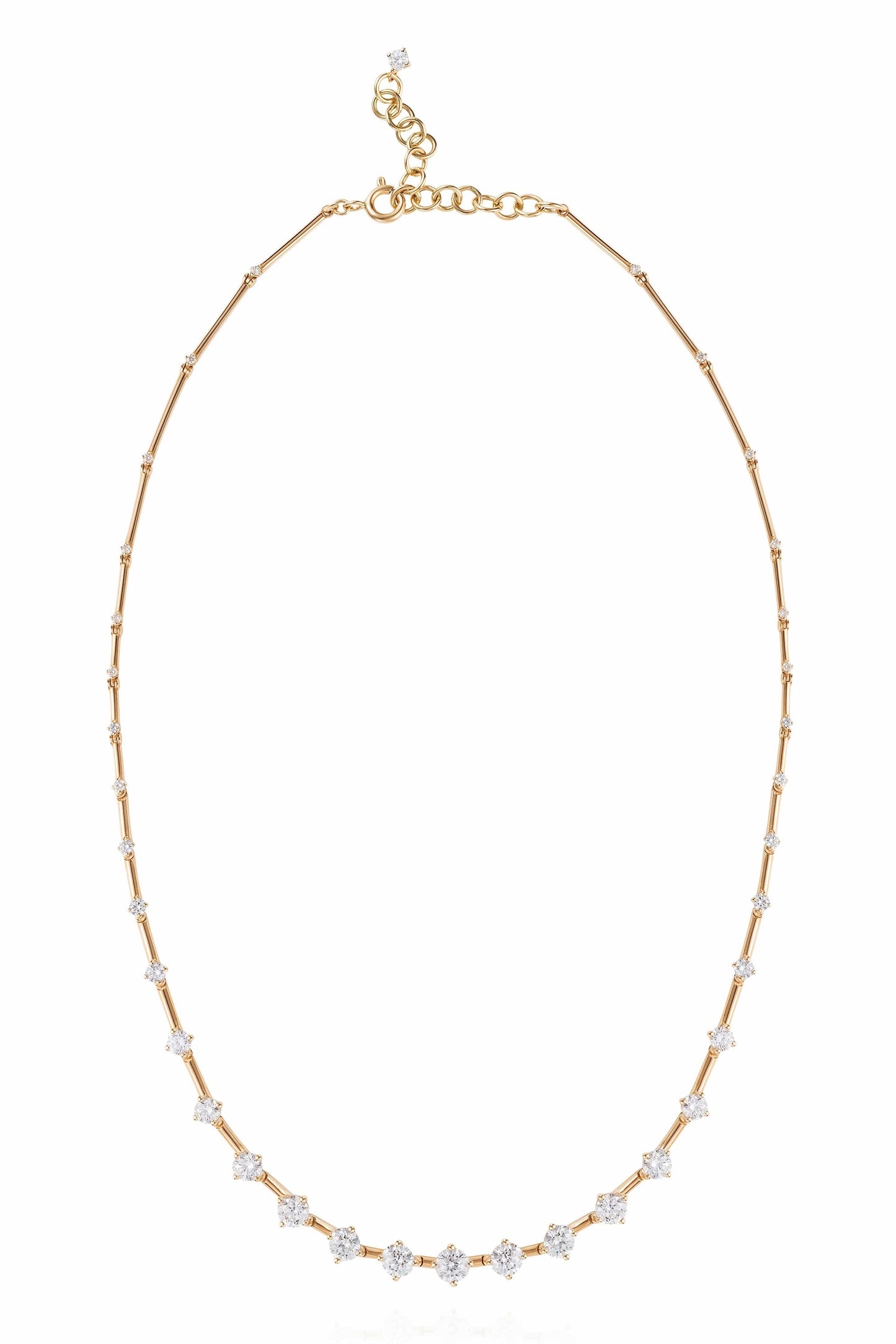 FERNANDO JORGE-Sequence Diamond Necklace-YELLOW GOLD