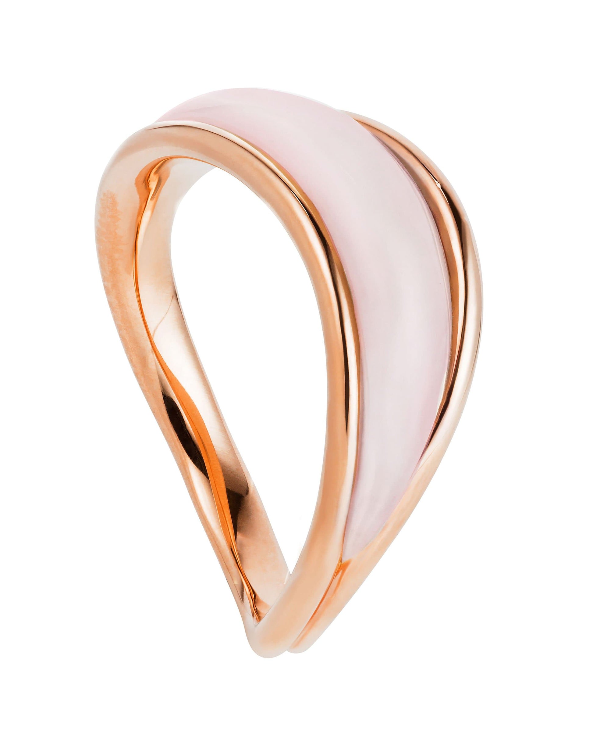 FERNANDO JORGE-Pink Opal Stream Wave Band-ROSE GOLD