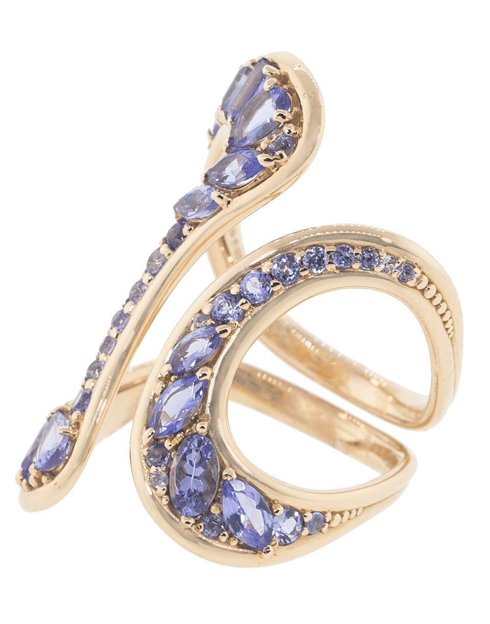 FERNANDO JORGE-Tanzanite Open Stream Ring-ROSE GOLD