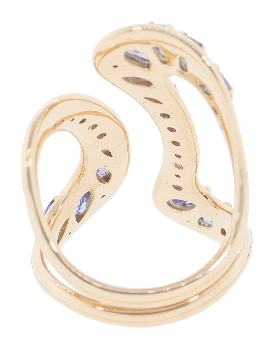 FERNANDO JORGE-Tanzanite Open Stream Ring-ROSE GOLD