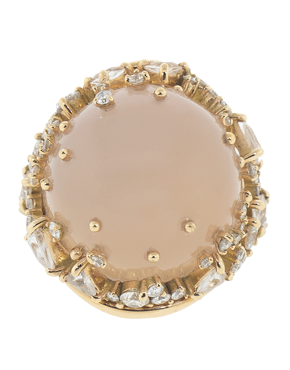 FERNANDO JORGE-Pink Quartz and Diamond Fusion Ring-ROSE GOLD