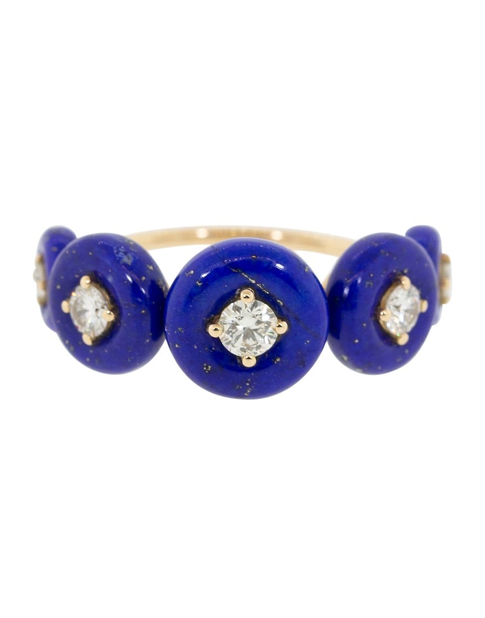 FERNANDO JORGE-Large Lapis Surrounding Ring-ROSE GOLD