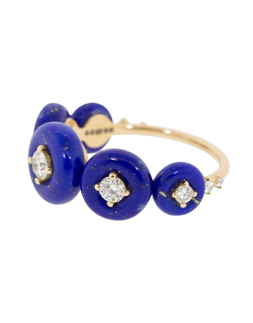 FERNANDO JORGE-Large Lapis Surrounding Ring-ROSE GOLD