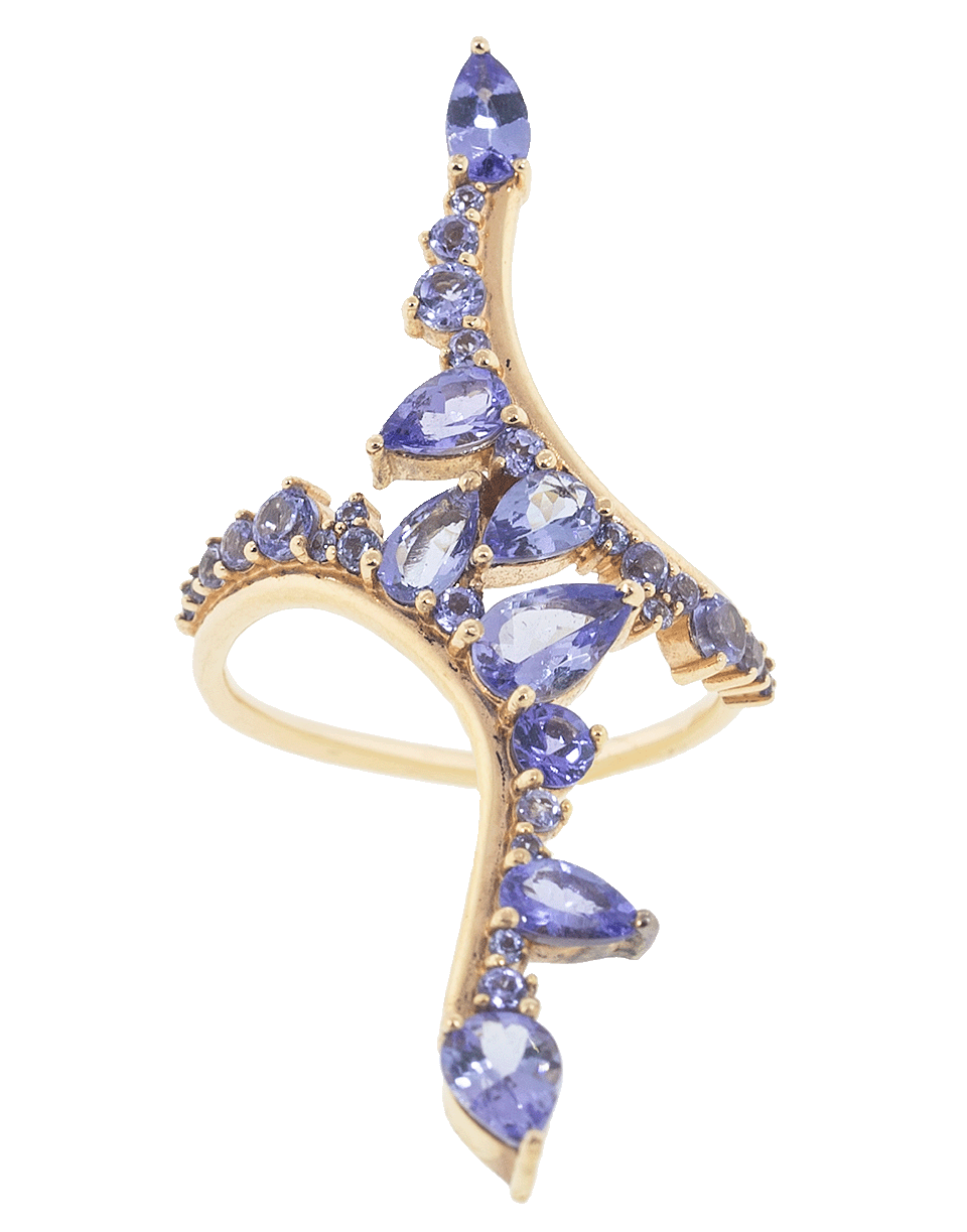 FERNANDO JORGE-Tanzanite Electric Bolt Ring-ROSE GOLD