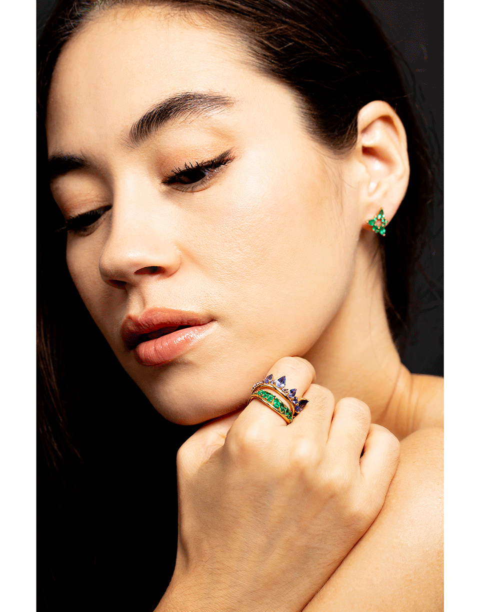 FERNANDO JORGE-Tanzanite Electric Crown Ring-ROSE GOLD