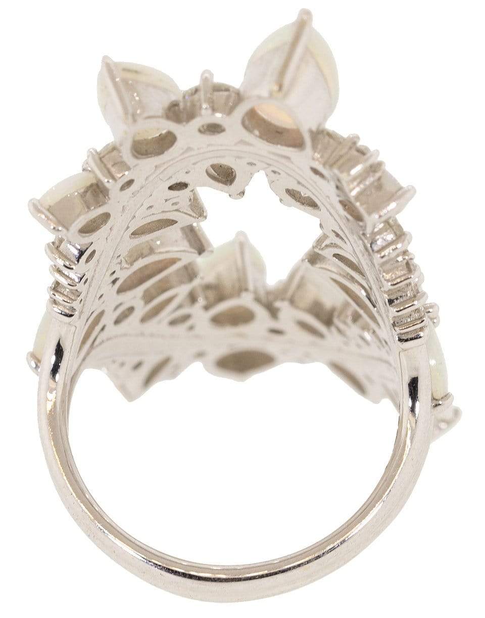 FERNANDO JORGE-Opal and Diamond Electric Shock Ring-WHITE GOLD