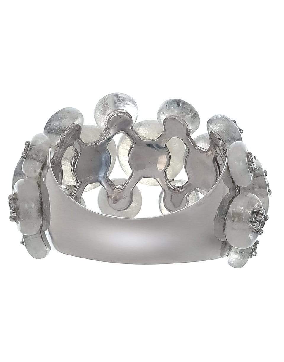 FERNANDO JORGE-Moonstone Surrounding Triple Ring-WHITE GOLD
