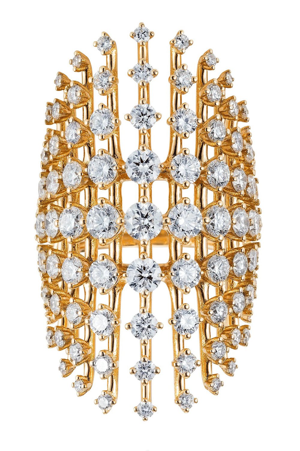 FERNANDO JORGE-Disco Diamond Ring-YELLOW GOLD