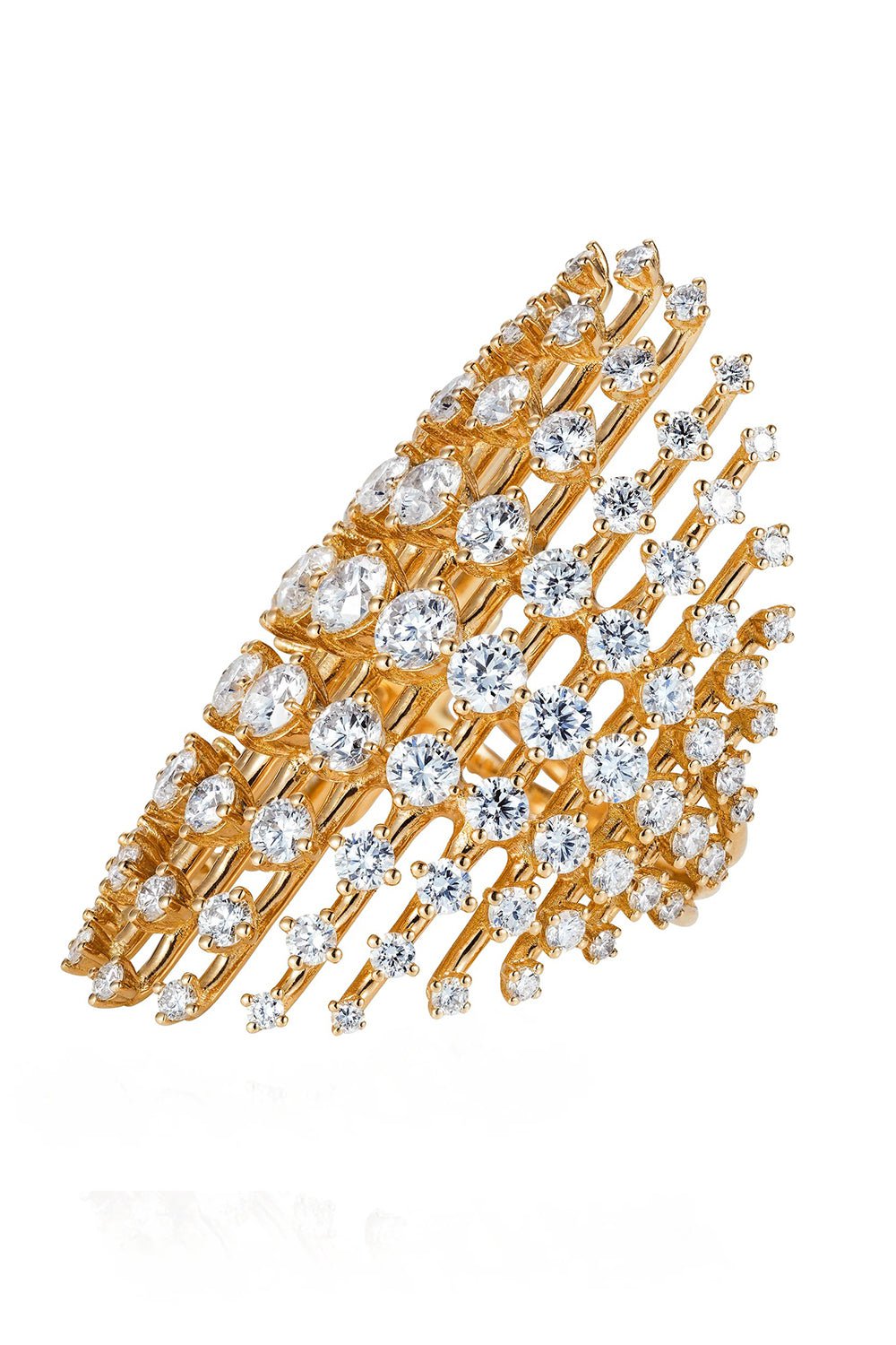 FERNANDO JORGE-Disco Diamond Ring-YELLOW GOLD
