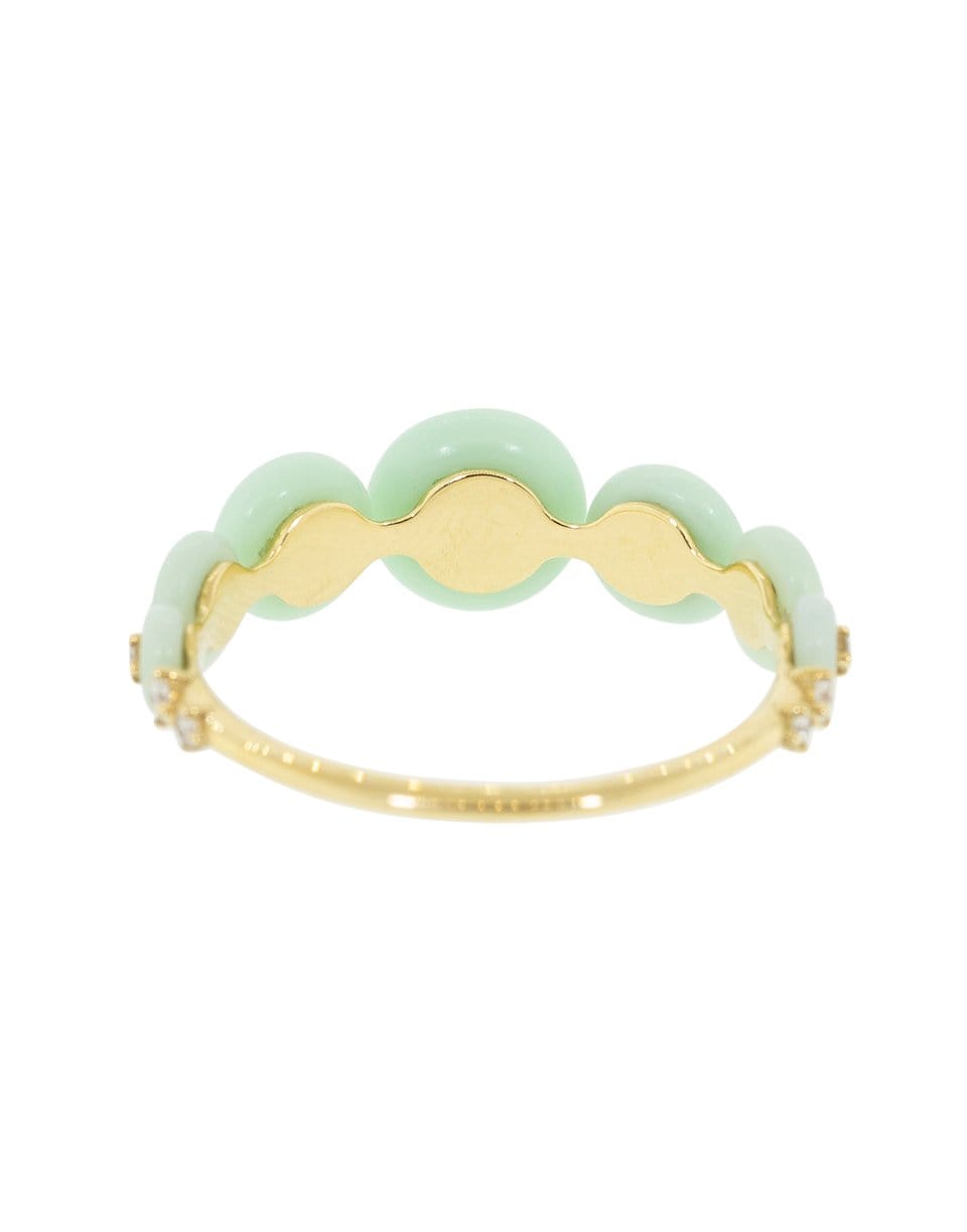 FERNANDO JORGE-Chrysoprase Orbit Ring-YELLOW GOLD