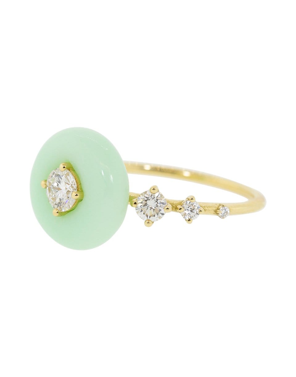 FERNANDO JORGE-Chrysoprase Orbit Ring-YELLOW GOLD
