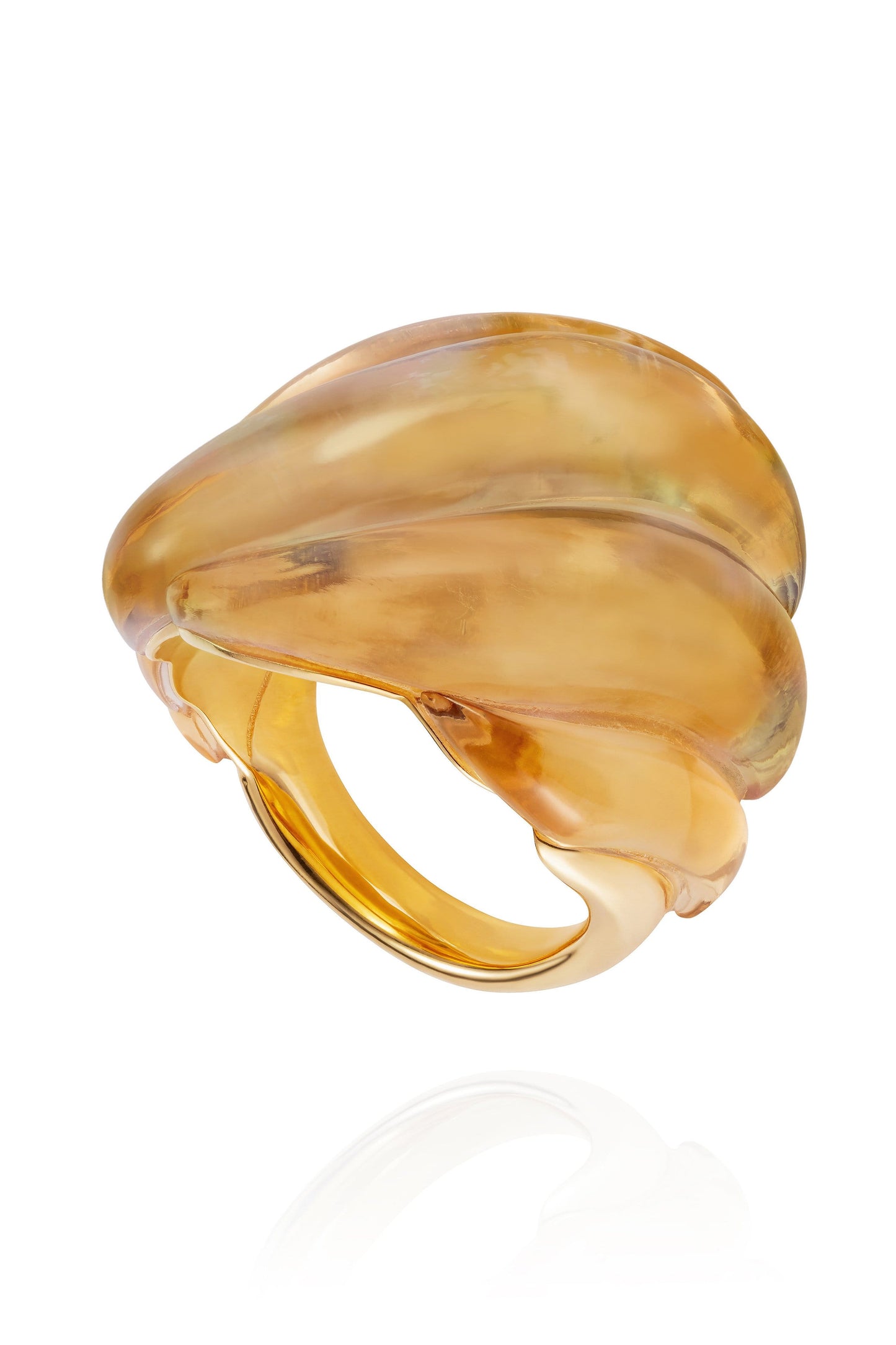 FERNANDO JORGE-Citrine Gleam Ring-YELLOW GOLD