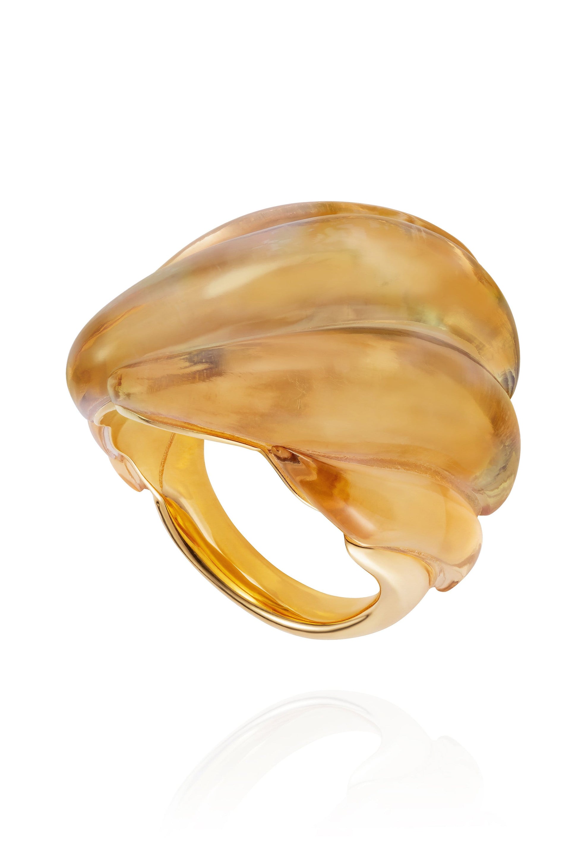 FERNANDO JORGE-Citrine Gleam Ring-YELLOW GOLD