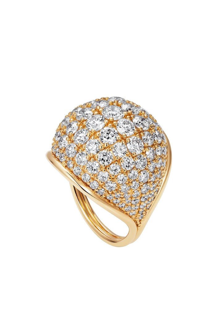 FERNANDO JORGE-Fluid Diamond Ring-YELLOW GOLD