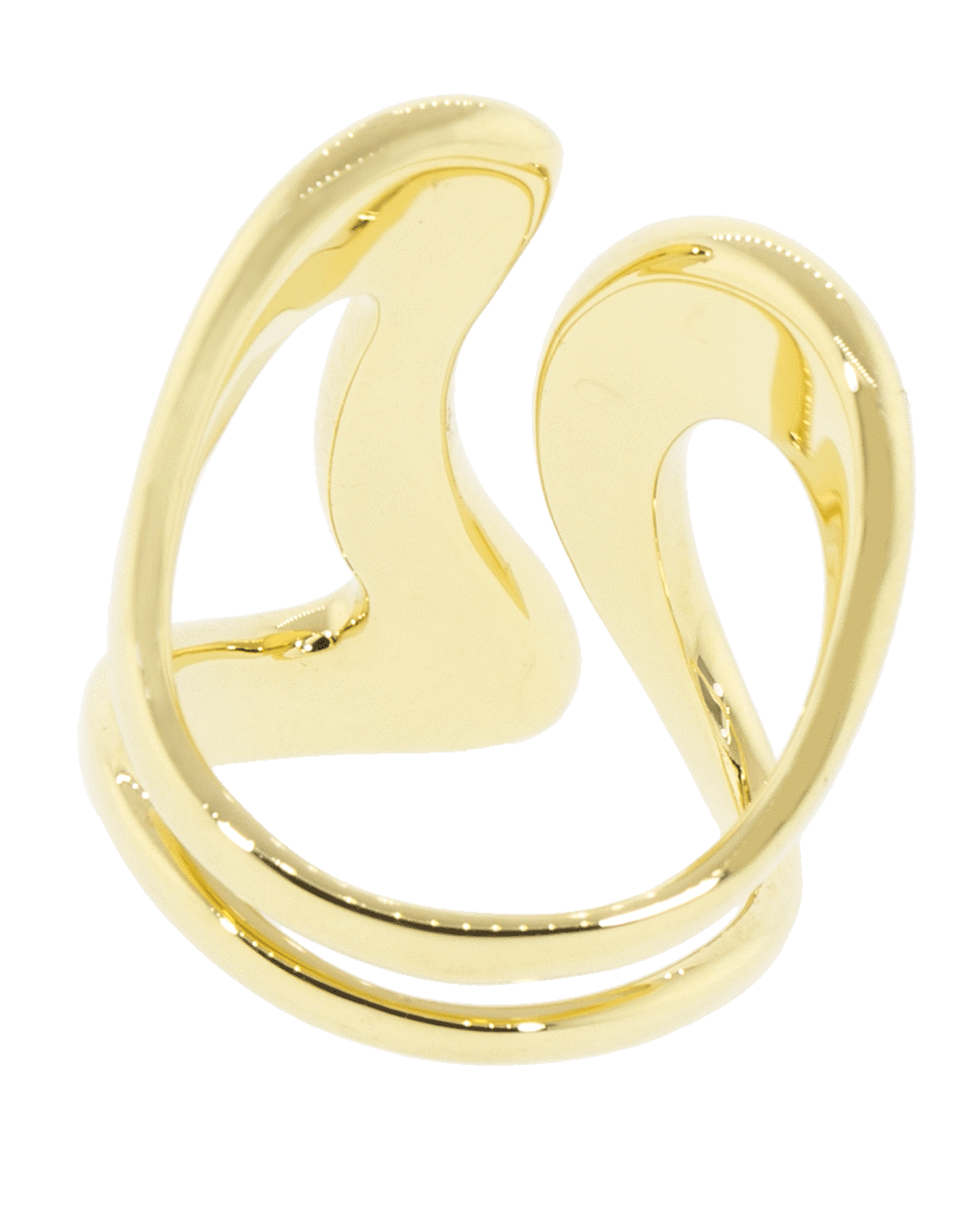 FERNANDO JORGE-Stream Lines Open Gold Ring-YELLOW GOLD