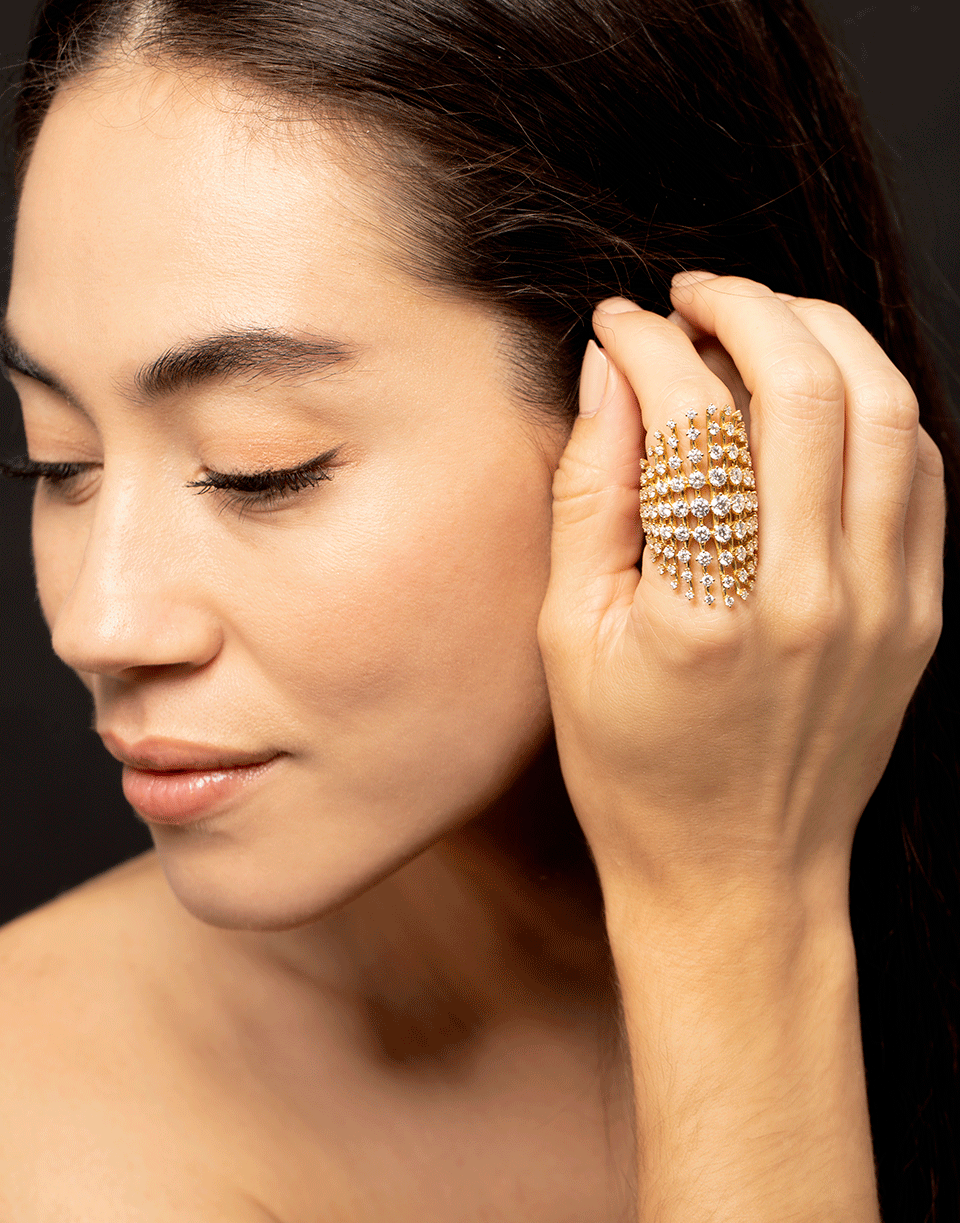 FERNANDO JORGE-Disco Diamond Ring-YELLOW GOLD