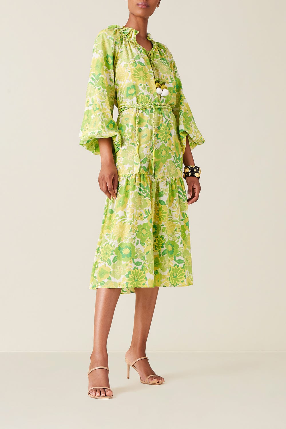 FIGUE-Magnolia Dress - Retro Lime-
