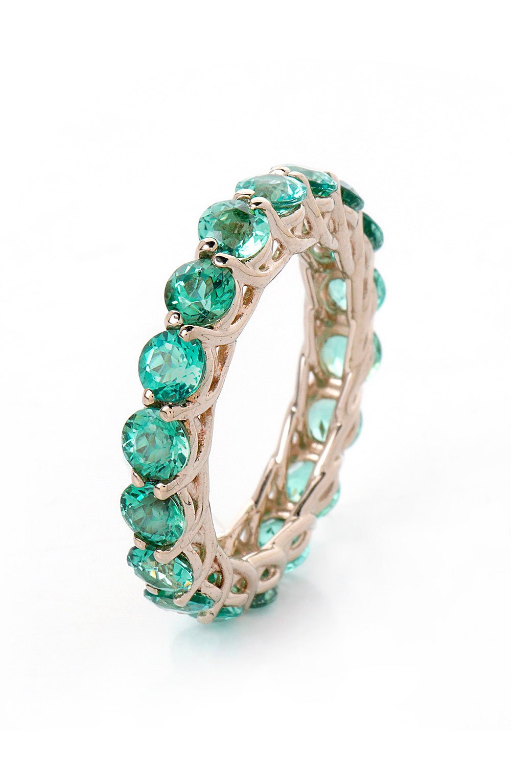 FISZMAN-Blue Green Tourmaline Ring-WHITE GOLD