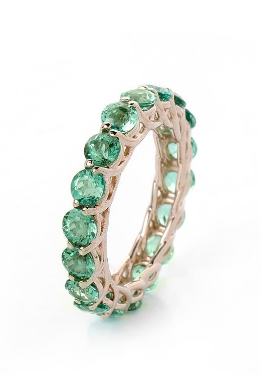 FISZMAN-Green Tourmaline Ring-WHITE GOLD