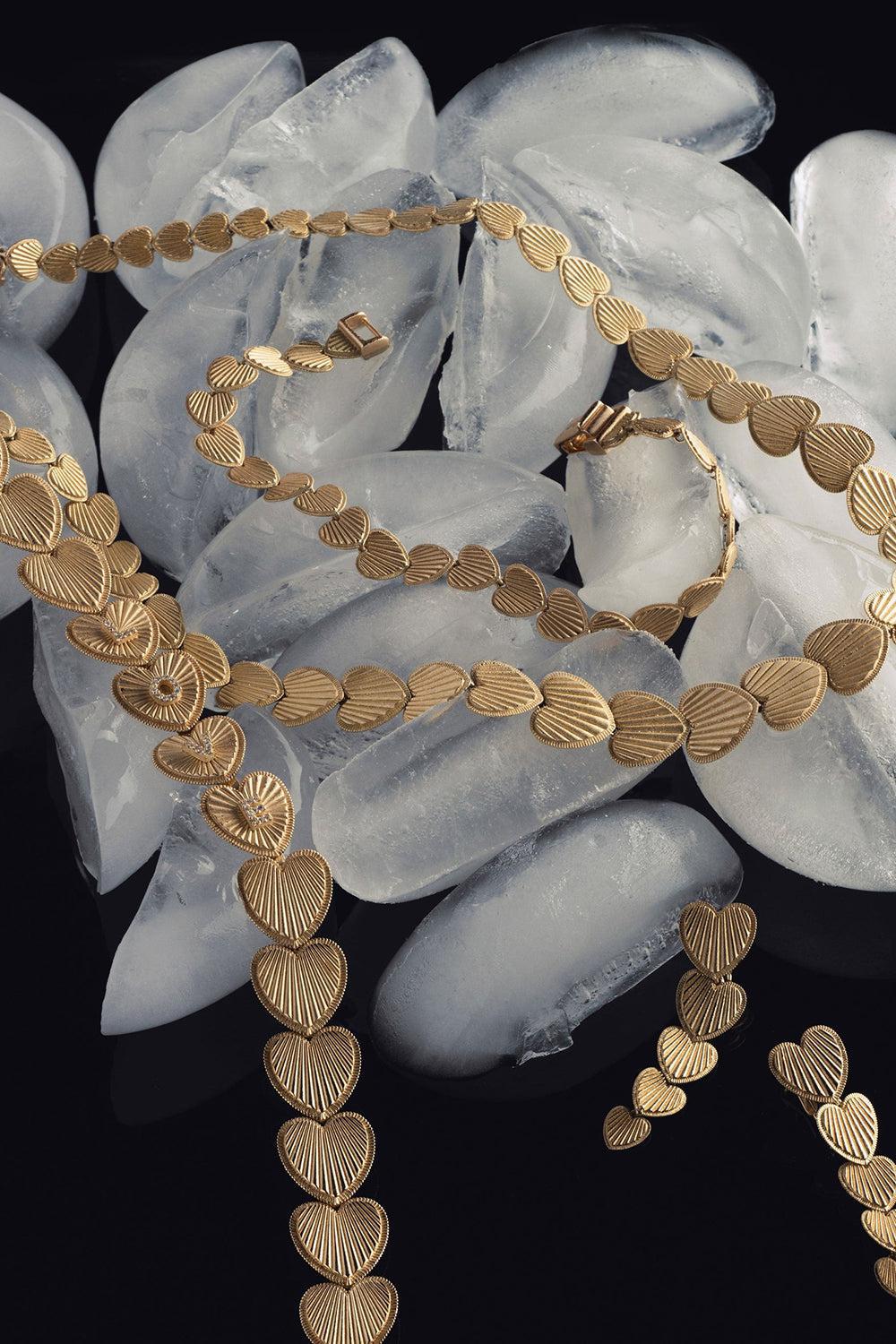 Love Heart Token Bracelet-YELLOW GOLD-M-JEWELRYFINE JEWELBRACELET O-FOUNDRAE