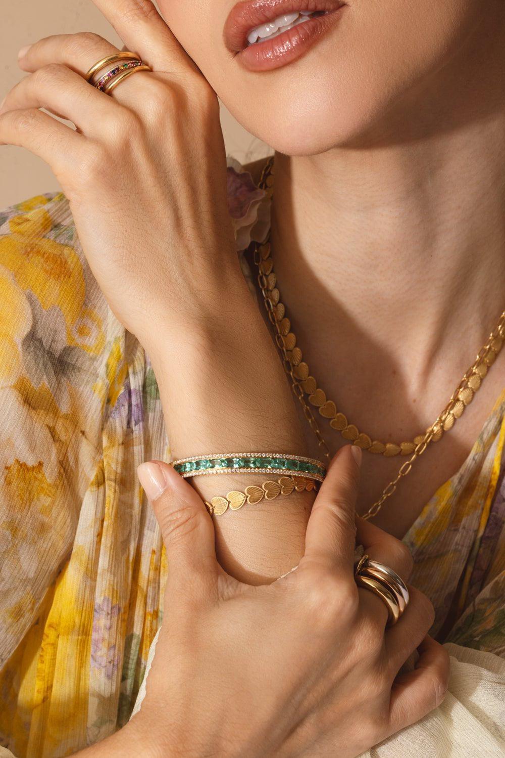 FOUNDRAE-True Love - Small Heart Token Bracelet-