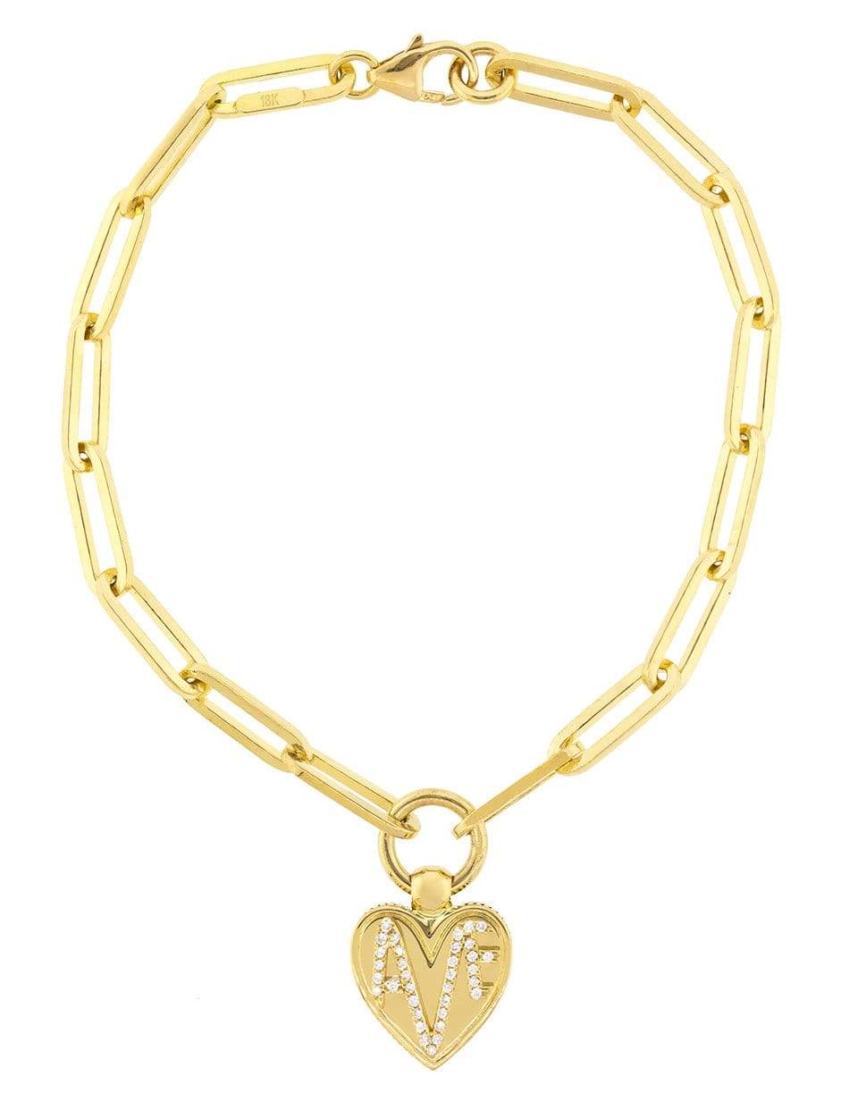 FOUNDRAE-AMATE Crest Fob Crest Clip Bracelet-YELLOW GOLD