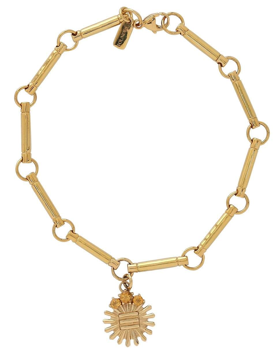 FOUNDRAE-Metal Element Chain Bracelet-YELLOW GOLD