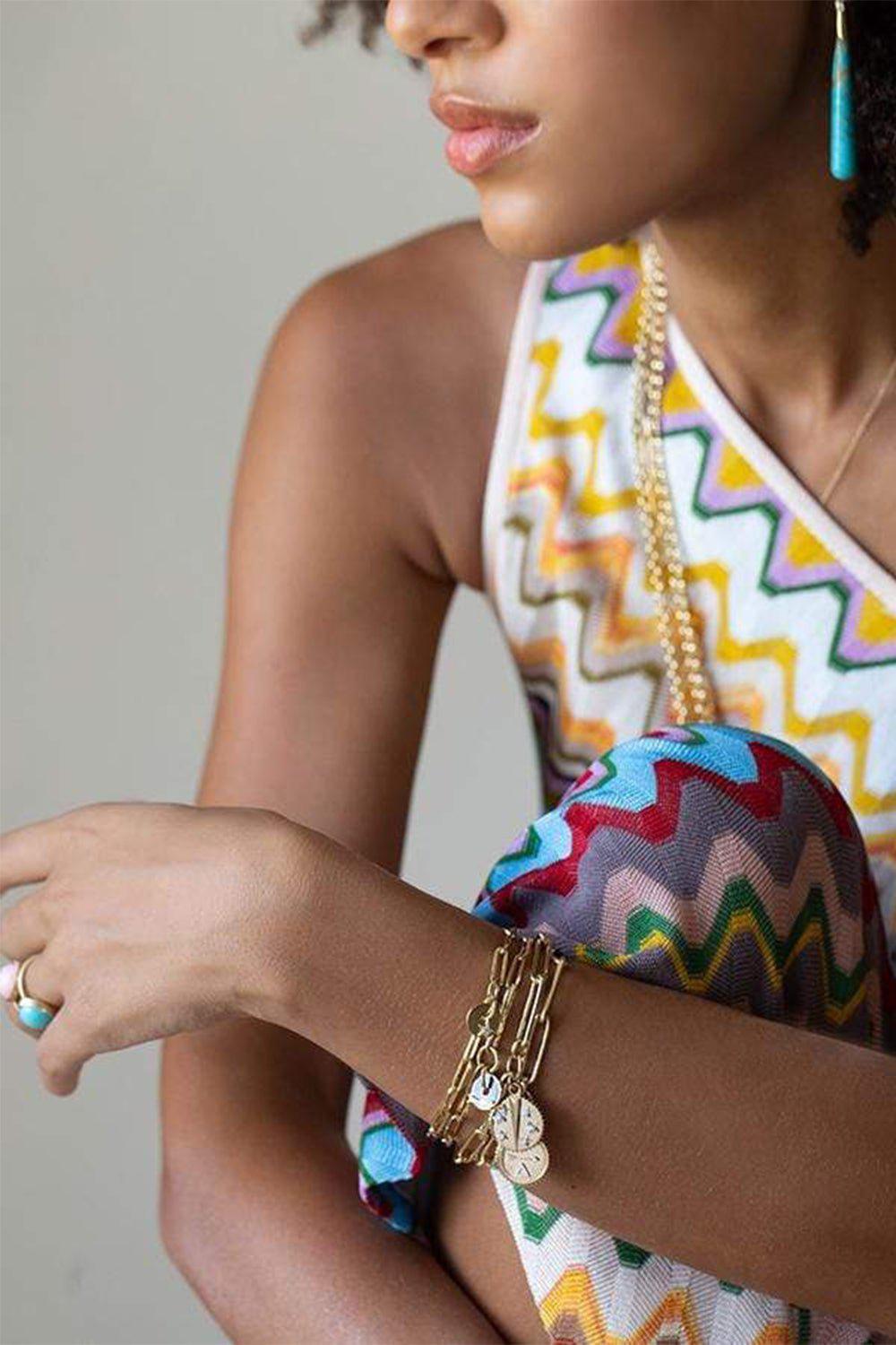 FOUNDRAE-Resilience Extended Clip Bracelet-YELLOW GOLD