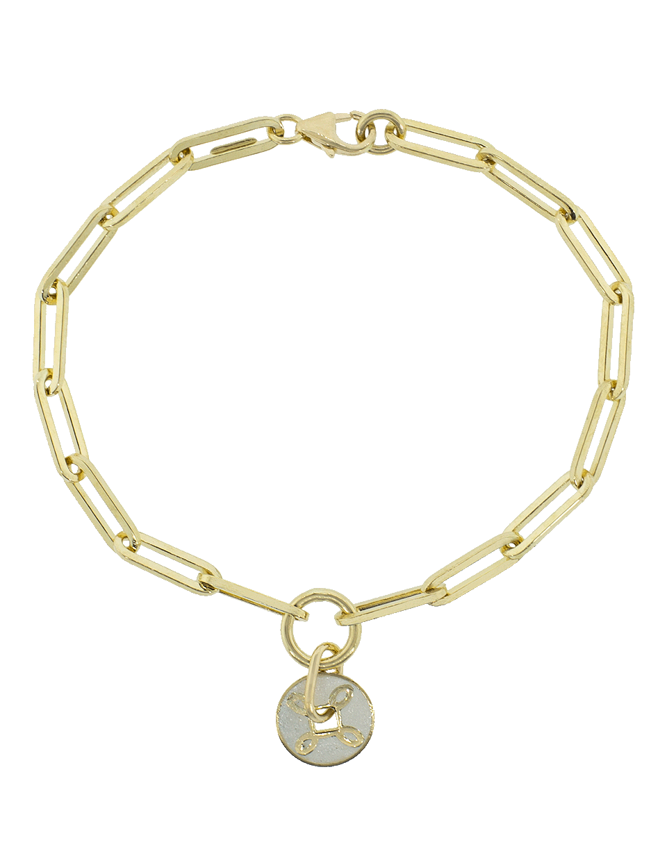 FOUNDRAE-True Lover Knot Fob Clip Bracelet-YELLOW GOLD