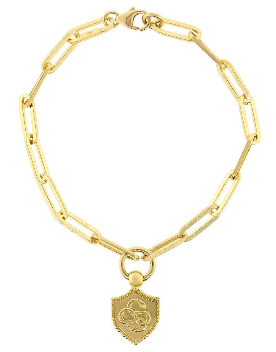 FOUNDRAE-Wholeness Fob Clip Bracelet-YELLOW GOLD