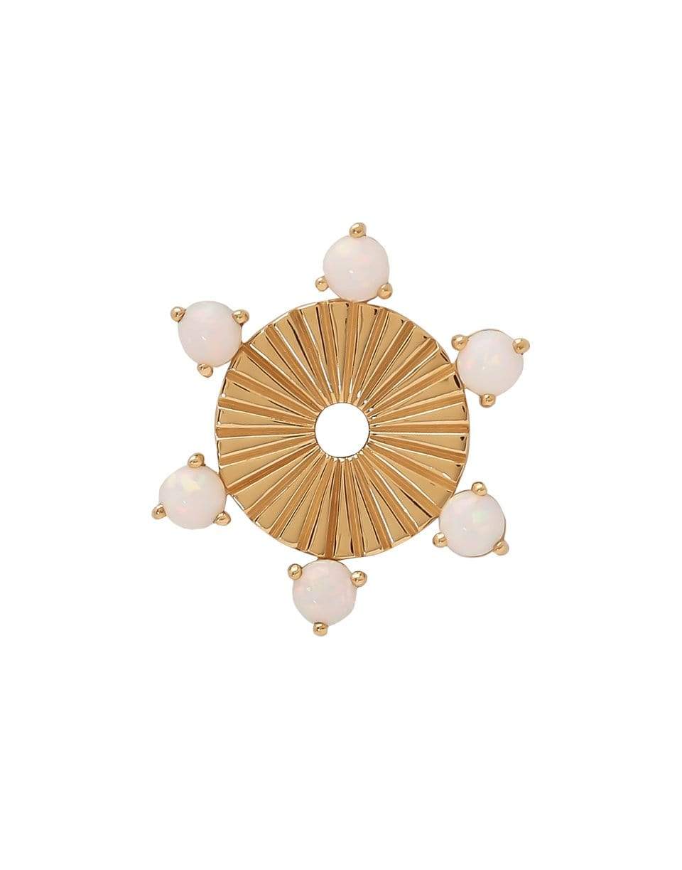FOUNDRAE-Large Opal Element Disk-YELLOW GOLD