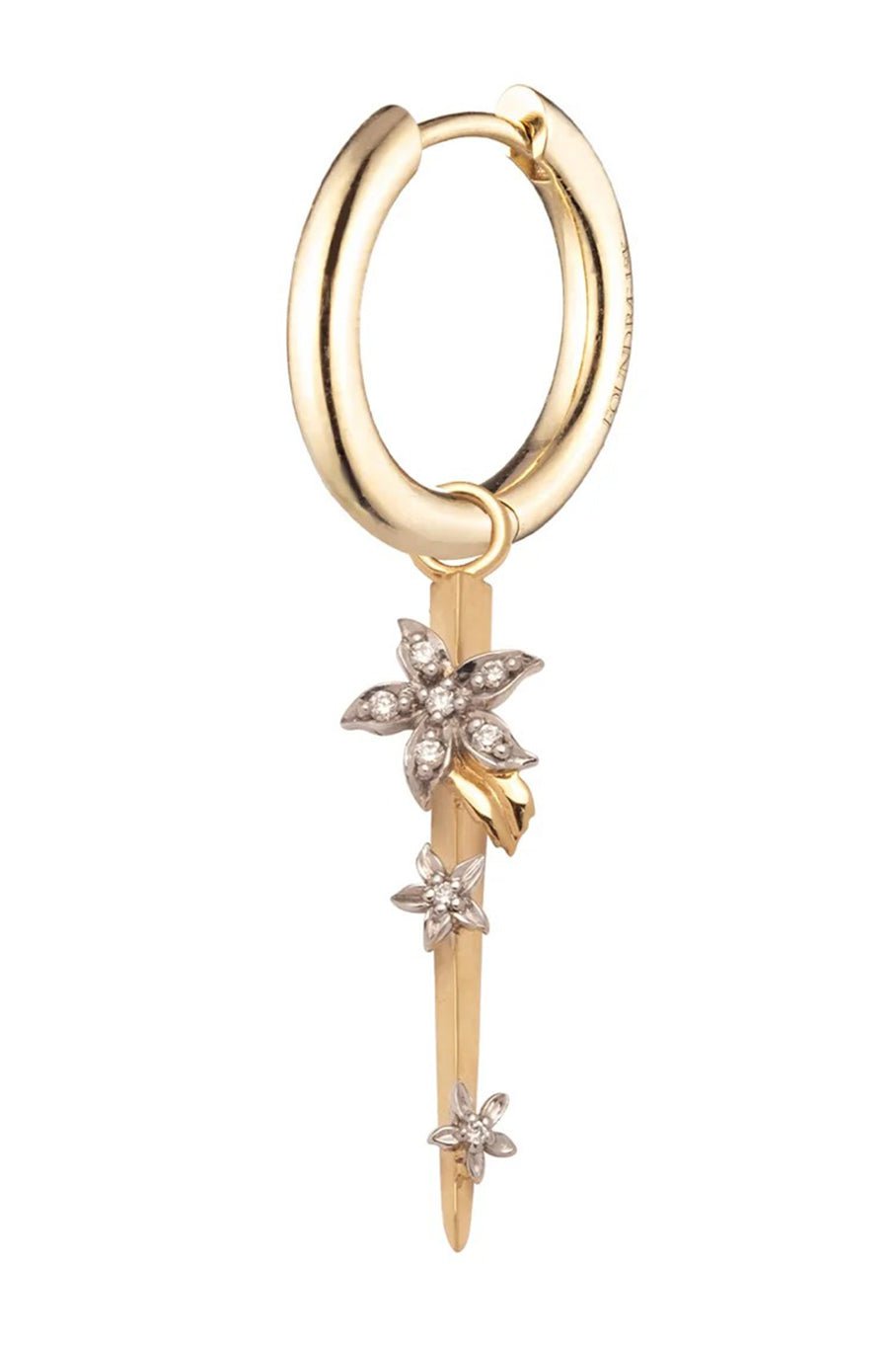 FOUNDRAE-Thorn Earring-YELLOW GOLD