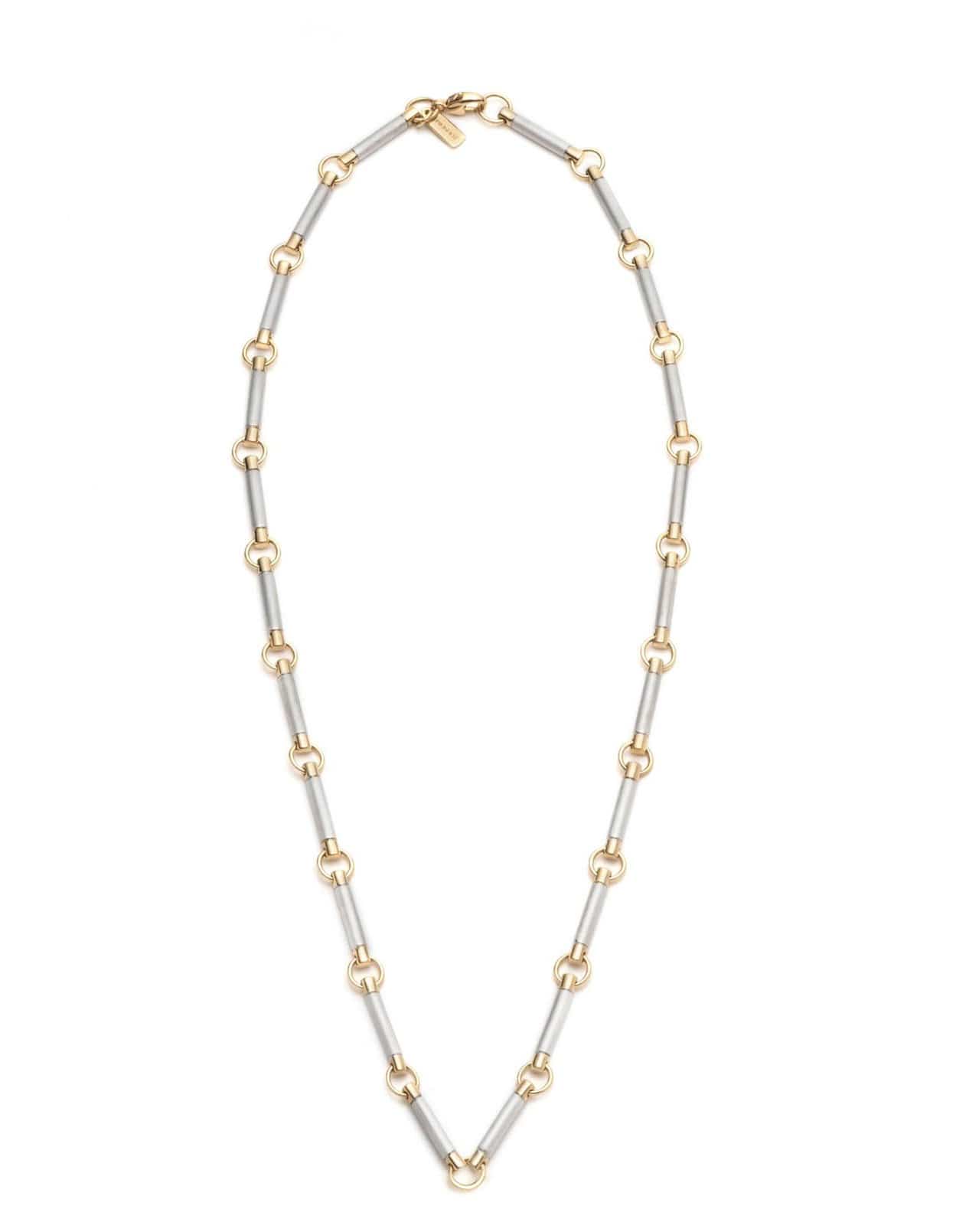 FOUNDRAE-White Gold Element Chain Choker-WHITE GOLD