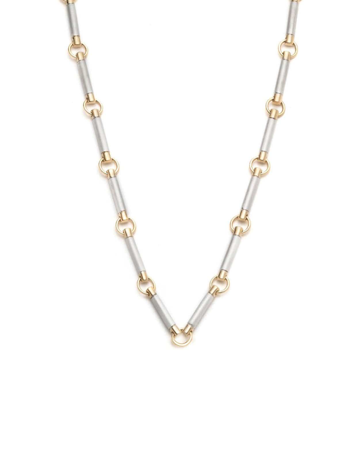 FOUNDRAE-White Gold Element Chain Choker-WHITE GOLD
