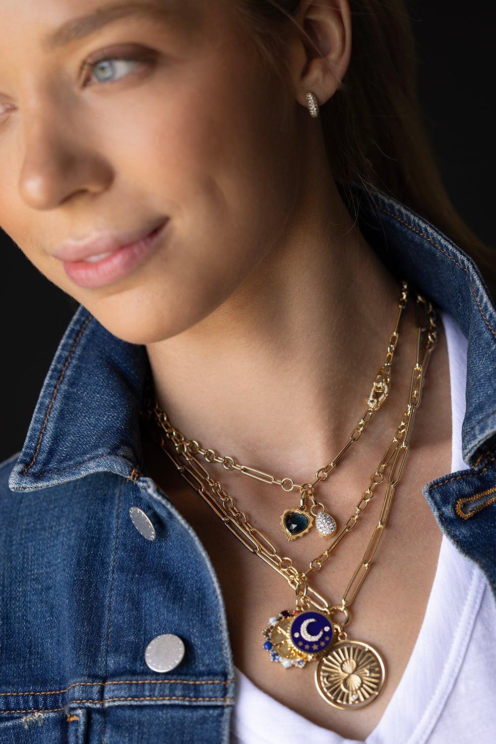 FOUNDRAE-Sister Hook Classic FOB Clip Chain-YELLOW GOLD