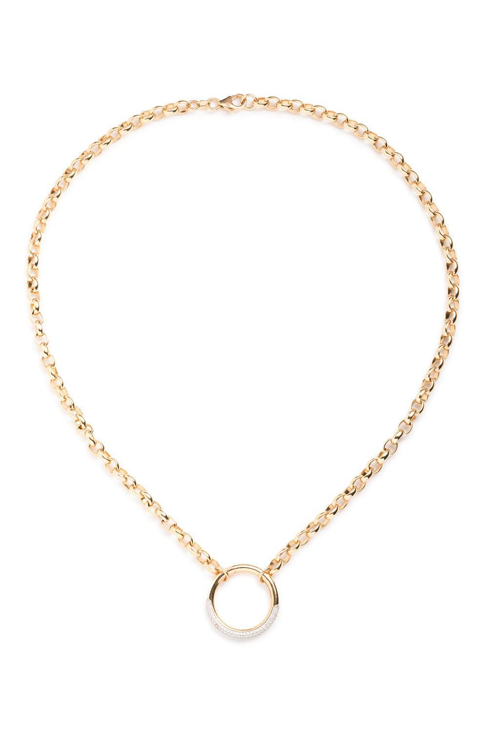 Heavy Belcher Open Diamond Chain-YELLOW GOLD-22-JEWELRYFINE JEWELNECKLACE O-FOUNDRAE