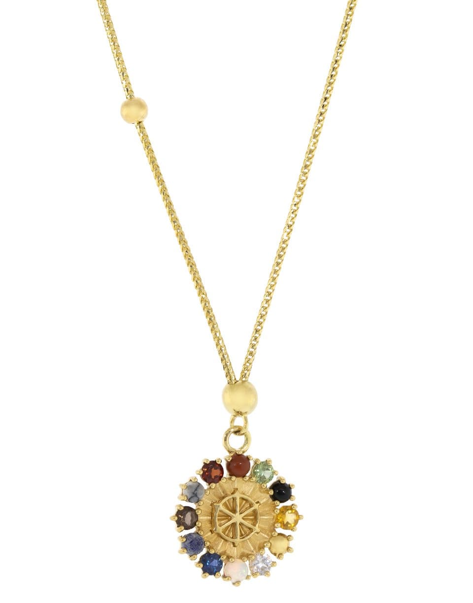 FOUNDRAE-Aether Element Dotted Choker-YELLOW GOLD
