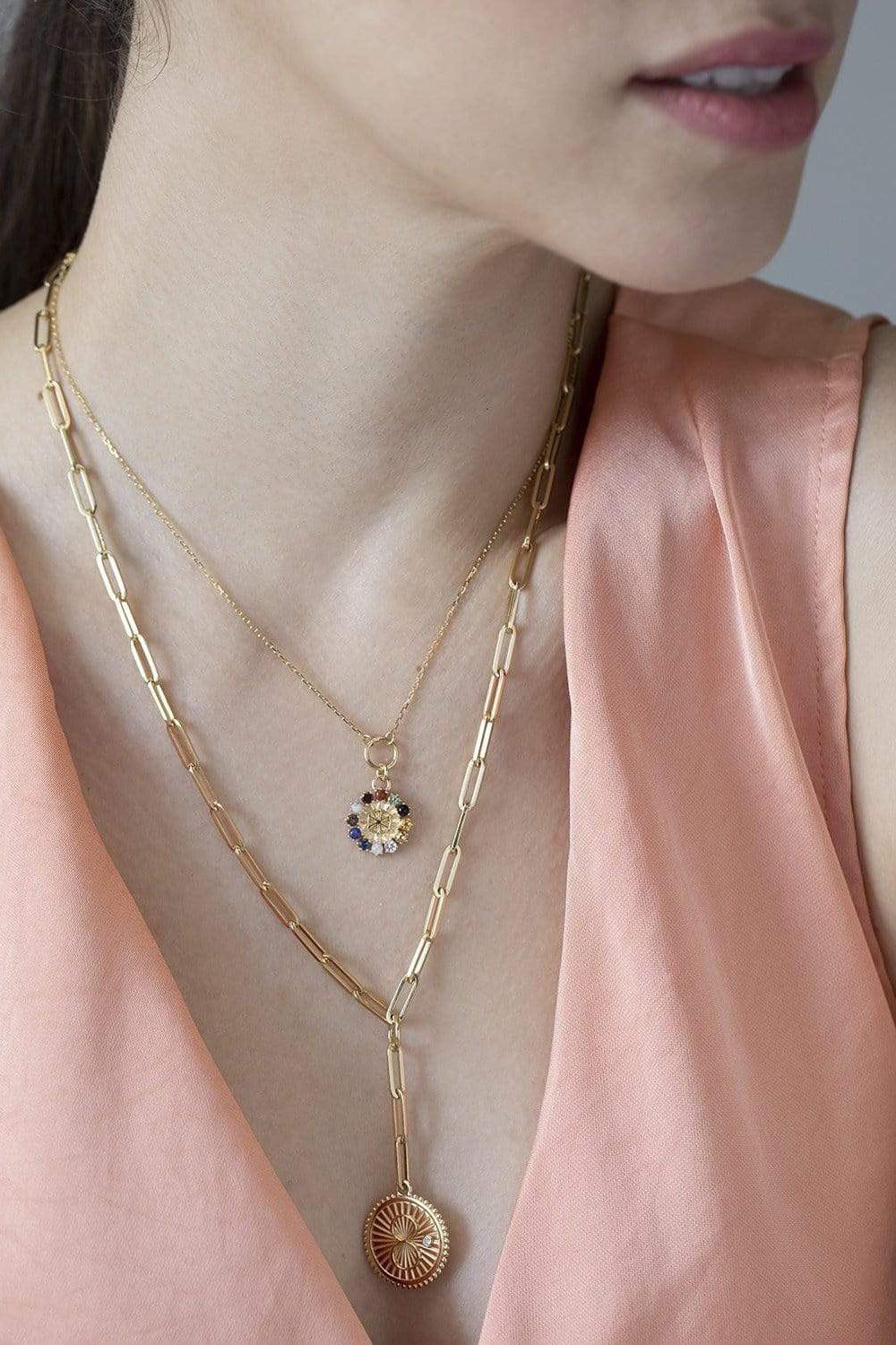 FOUNDRAE-Aether Thread Necklace-YELLOW GOLD